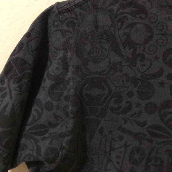 Black star wars death vader pattern t-shirt medium - Picture 3 of 5